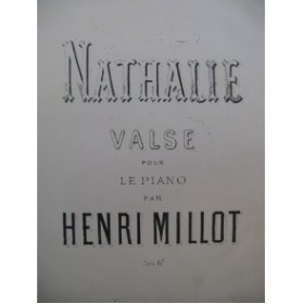 MILLOT Henri Nathalie Piano