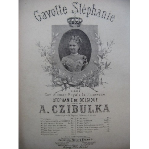 CZIBULKA A. Gavotte Stéphanie Piano