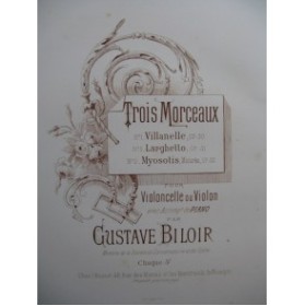 BILOIR Gustave Villanelle op 30 Violon Piano XIXe