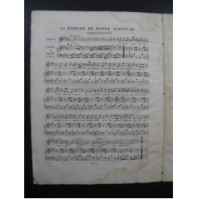 ROMAGNESI Antoine La Diseuse de Bonne Aventure Chant Piano ou Harpe ca1830