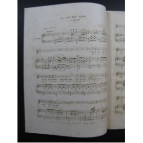 PROCH H. Le Cor des Alpes Chant Piano ca1840