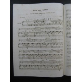 DE LATOUR Aristide Elle est partie Chant Piano ca1840