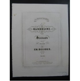 DELIOUX Ch. Mandoline Piano 1854