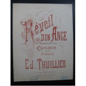 THUILLIER Ed. Réveil d'un Ange Piano XIXe siècle