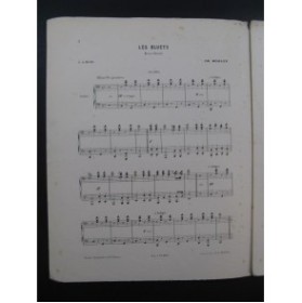 MORLEY Charles Les Bluets Piano 4 mains ca1880