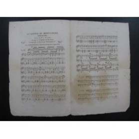 DE BEAUPLAN Amédée Le Retour du Montagnard Chant Guitare ca1830