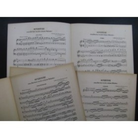 MENDELSSOHN Melusine Ouverture Piano 4 mains Violon Violoncelle ca1875