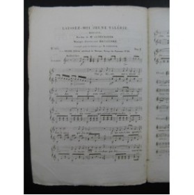 BRUGUIERE Edouard Laissez-moi Jeune Valérie Chant Guitare 1830