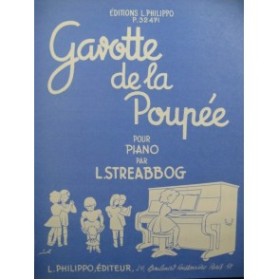 STREABBOG L. Gavotte de la Poupée Piano 1954