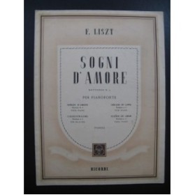 LISZT F. Sogni d'Amore Piano 1950