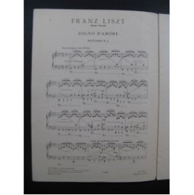 LISZT F. Sogni d'Amore Piano 1950