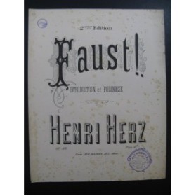 HERZ Henri Faust Piano XIXe siècle