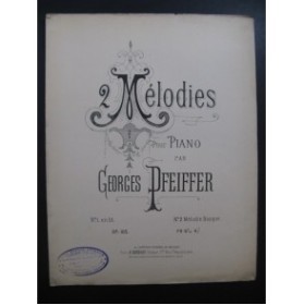 PFEIFFER Georges Mélodie Piano XIXe siècle