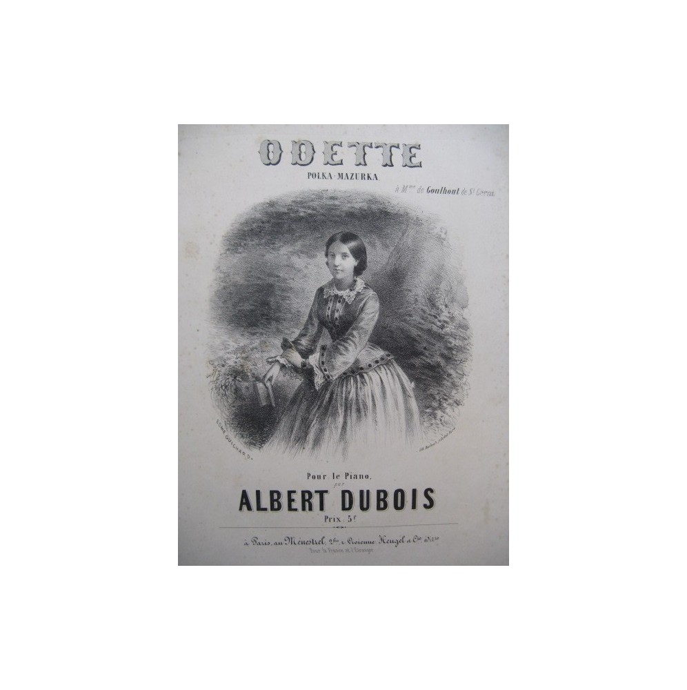 DUBOIS Albert Odette Piano 1856