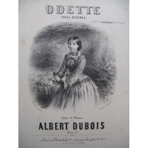 DUBOIS Albert Odette Piano 1856