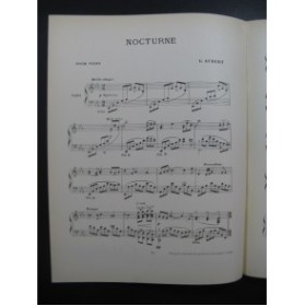 AUBERT Gaston Nocturne L. Pousthomis Piano 1909