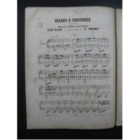 MERMET Auguste Roland à Roncevaux Choeur des Francs Piano 4 mains ca1865