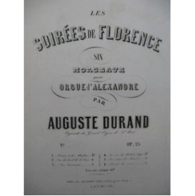 DURAND Auguste Prière à La Madone Orgue XIXe