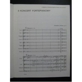 CHOPIN Frédéric Concerto No 2 op 21 Piano Orchestre