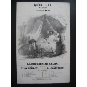 CLAPISSON Louis Mon Lit Chant Guitare ca1835