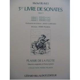 BLAVET Michel 3e Livre de Sonates Vol 3 Flute Piano ou Clavecin