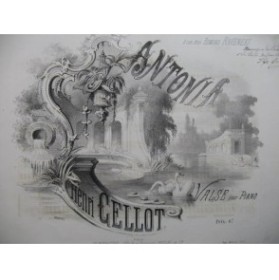 CELLOT Henri Antonia Dédicace Piano ca1850