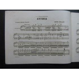 CELLOT Henri Antonia Dédicace Piano ca1850