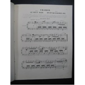 CRAMER J. B. Le Petit Rien Piano ca1860