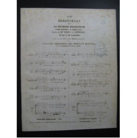 CARAFA Michele Masaniello Opera No 5 Chant Piano ca1845