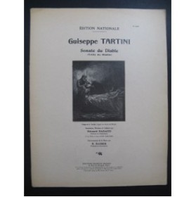 TARTINI Giuseppe Sonate du Diable Violon Piano 1929