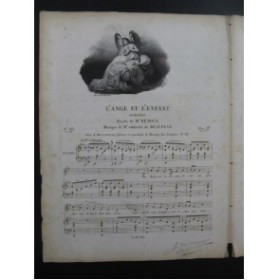 DE BEAUPLAN Amédée L'Ange et l'Enfant Chant Piano ca1830