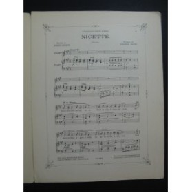 MATHÉ Edouard Nicette Chant Piano 1911
