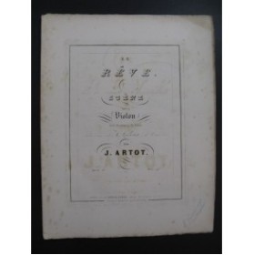 ARTOT J. Le Rêve Scène Violon Piano ca1840