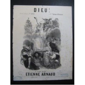 ARNAUD Etienne Dieu ! Nanteuil Chant Piano ca1850