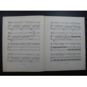 HUE Georges Croquis d'Orient Berceuse Triste Piano Chant 1904