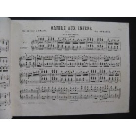 STRAUSS Orphée aux Enfers Offenbach Piano 4 mains XIXe