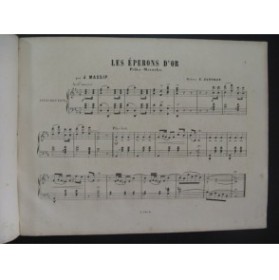 MASSIP Jules Les Eperons d'Or Piano XIXe siècle