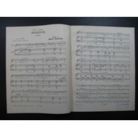 PESSARD Emile Bonjour Chant Piano XIXe