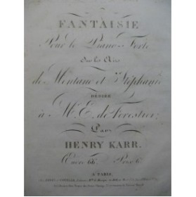 KARR Henry Fantaisie Piano ca1820