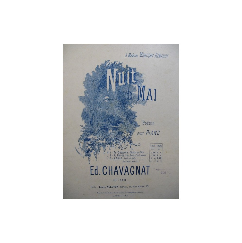CHAVAGNAT Ed. Nuit de Mai Piano