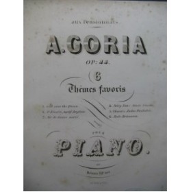 GORIA A. Choeur de Judas Machabée Piano XIXe siècle
