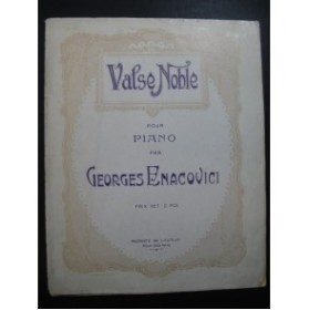 ENACOVICI Georges Valse Noble Dédicace Piano
