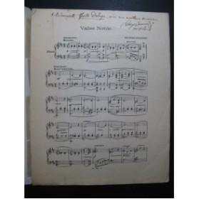ENACOVICI Georges Valse Noble Dédicace Piano
