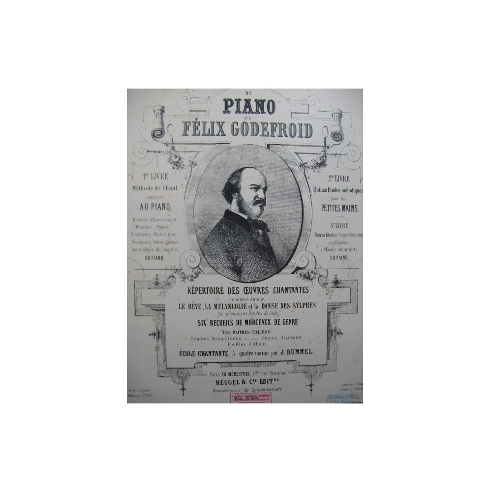 GODEFROID Félix Grenade Piano ca1855