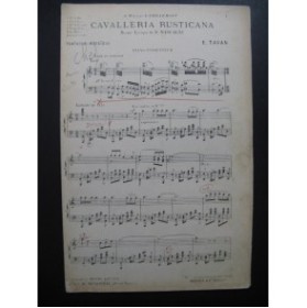TAVAN E. Fantaisie Cavalleria Rusticana Mascagni Orchestre 1906