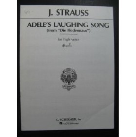STRAUSS Johann Adele's Laughing Song Chant Piano