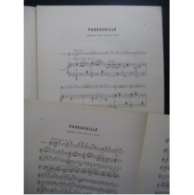 GOUNOD Charles Passacaille Violon Piano 1885