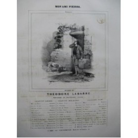 LABARRE Théodore Mon ami Pierre Chant Piano ca1830