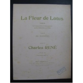 RENÉ Charles La Fleur de Lotus Chant Piano 1925