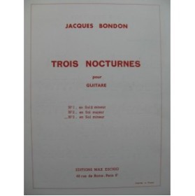 BONDON Jacques Nocturne No 3 Guitare 1972
